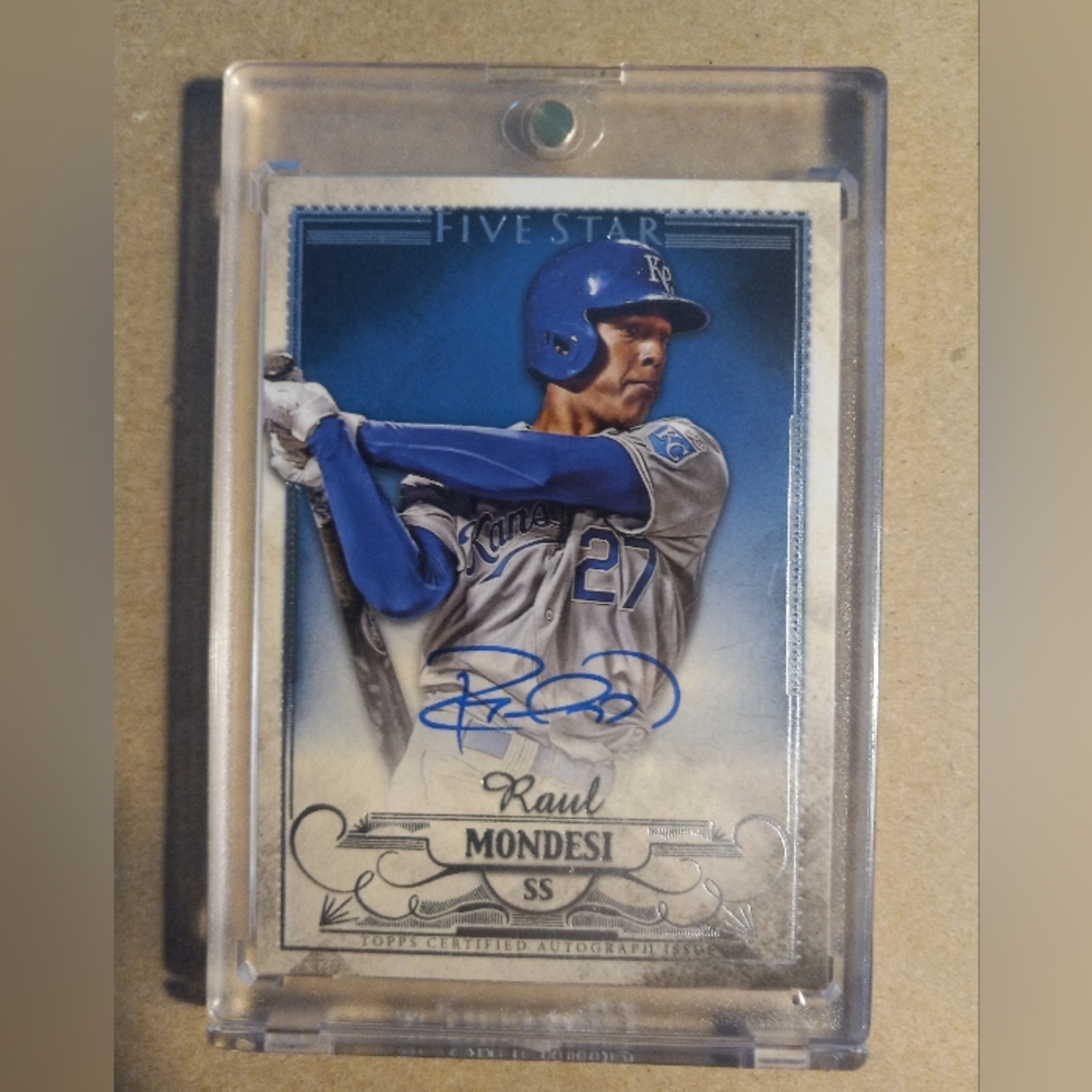 Raul Mondesi 5 STAR  Autographed Baseball Card